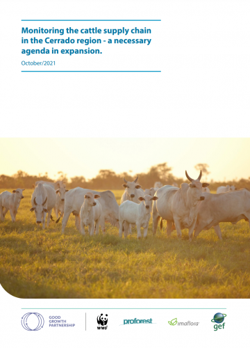 Document about the monitoring of the cattle supply chain in the Cerrado is available on the website