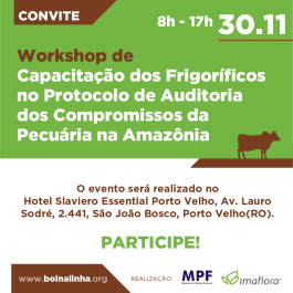 Workshop de capacitação dos frigoríficos em Porto Velho (RO)