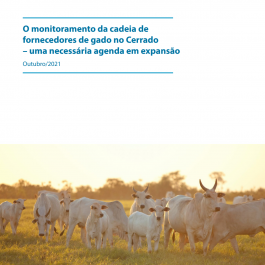 Documento sobre monitoramento da cadeia de fornecedores de gado no Cerrado está disponível no site
